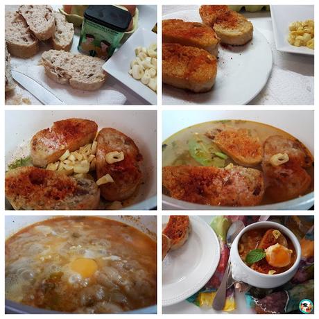Sopa de ajos y pan Sopa de ajos y pan