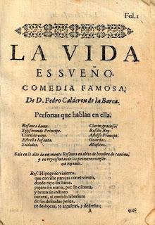 Ejemplar de 'La vida es sueño' de Calderón de la Barca, poeta admirado por Wagner.