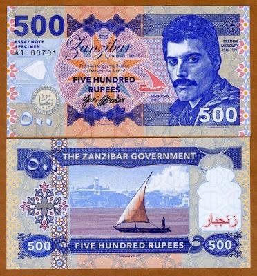El Billete de 500 Rupias de FREDDIE MERCURY El Billete de 500 Rupias de FREDDIE MERCURY