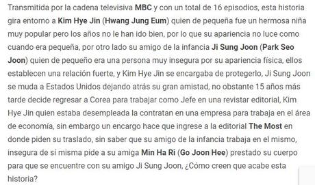 Recomendación de Doramas de Comedia Romántica: SHE WAS PRETTY, Recomendación de Doramas de Comedia Romántica: SHE WAS PRETTY,
