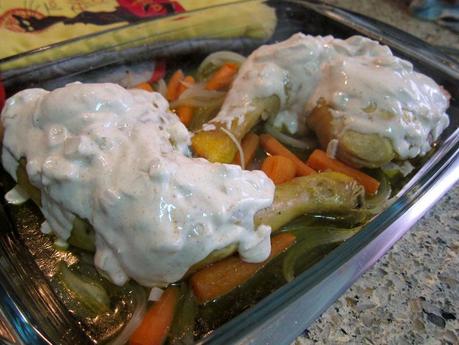 Muslos de pollo con yogur y especias Muslos de pollo con yogur y especias