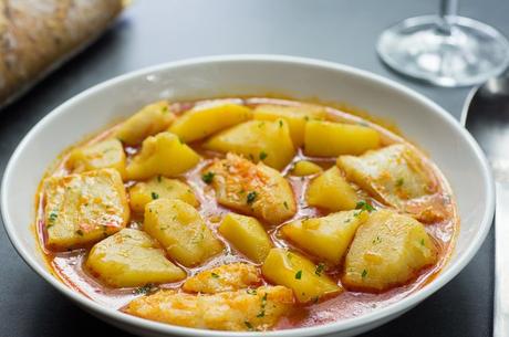 Receta de guiso patatas con bacalao Receta de guiso patatas con bacalao
