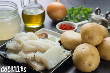 Receta de guiso patatas con bacalao Receta de guiso patatas con bacalao