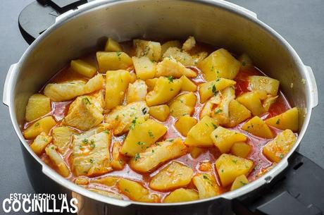 Receta de guiso patatas con bacalao Receta de guiso patatas con bacalao