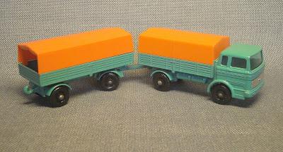 Camión y acoplado de Matchbox Camión y acoplado de Matchbox