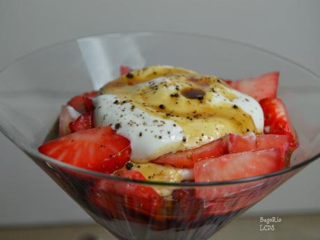 Fresas al Pedro Ximénez
