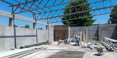 Avanza a buen ritmo la ampliación de la Escuela Nº 10 de Piedra del Águila