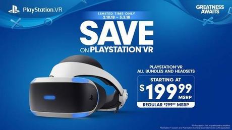 PlayStation VR baja el precio a 199 dólares temporalmente