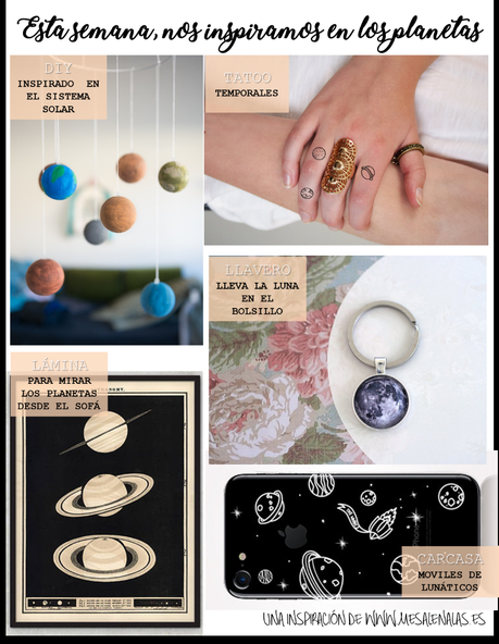 INSPIRACIÓN SEMANAL, PLANETAS EN EL BLOG