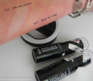 L'oreal #sinfiltros línea de maquillaje 04 iluminadores swatch