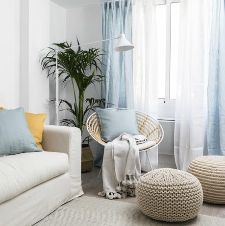 Un apartamento con una decoración natural y fresca Un apartamento con una decoración natural y fresca