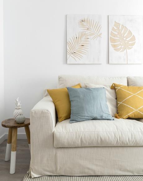 Un apartamento con una decoración natural y fresca Un apartamento con una decoración natural y fresca