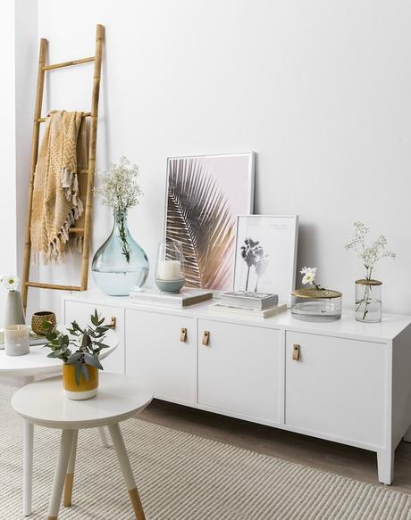 Un apartamento con una decoración natural y fresca Un apartamento con una decoración natural y fresca