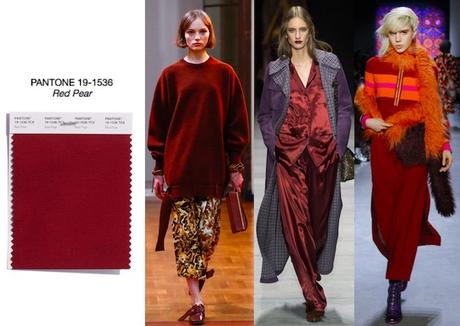 colores de moda invierno 2018 red pear