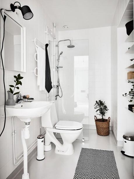lavadora en el cuarto de baño estilo escandinavo decoración nórdica cuarto de baño nórdico cuarto de baño estilo nórdico cuarto de baño blanco baño de estilo nórdico 