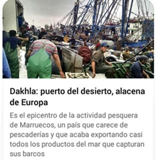 Carta enviada al Faro de Vigo en relación al articulo publicado sobre la pesca en Dajla – Sahara Occidental Carta enviada al Faro de Vigo en relación al articulo publicado sobre la pesca en Dajla – Sahara Occidental