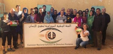Una delegación vasca visita la sede de la Comisión Nacional Saharaui para los Derechos Humanos