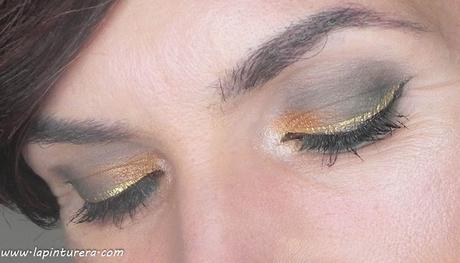 Maquillaje On the rocks (W7): Calabaza y Oliva 04 zoom ojos