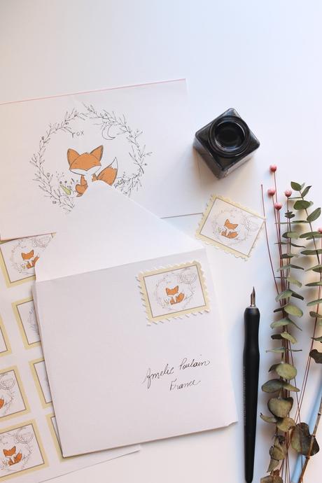 Sello postal Fox  para descargar