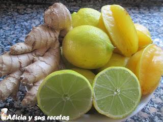 MUSLOS DE POLLO CON CARAMBOLOS EN SALSA DE LIMAS
