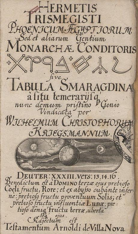 Este es el texto traducido de la Tabla Esmeralda: La última fuente de la Alquimia