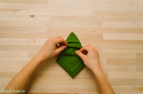 Servilletas con forma de árbol de navidad Servilletas con forma de árbol de navidad