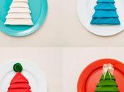 Servilletas forma árbol navidad