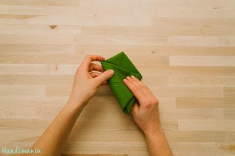 Servilletas con forma de árbol de navidad Servilletas con forma de árbol de navidad