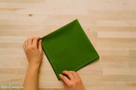 Servilletas con forma de árbol de navidad Servilletas con forma de árbol de navidad