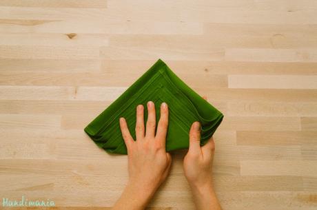 Servilletas con forma de árbol de navidad Servilletas con forma de árbol de navidad