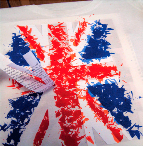 Camiseta hecha con ceras