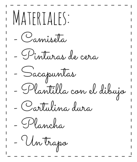 Camiseta hecha con ceras