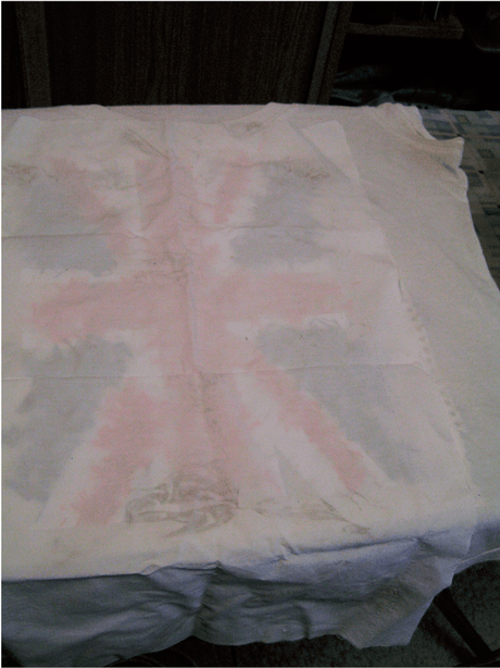 Camiseta hecha con ceras