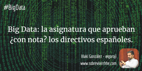 Big Data: la asignatura que aprueban ¿con nota? los directivos españoles.