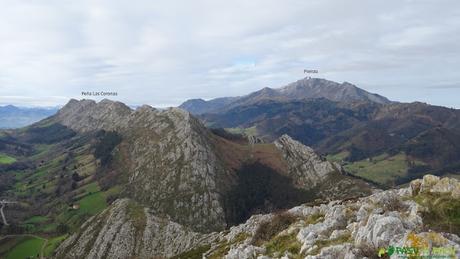 Ruta a la PEÑA PAGADÍN - 416 m., desde SARDEU