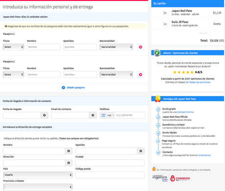 Cómo comprar el JR Pass desde Argentina