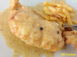 RAPE FRITO CON SALSA DE ALMENDRAS CON AROMA DE AZAFRAN