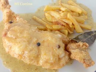 RAPE FRITO CON SALSA DE ALMENDRAS CON AROMA DE AZAFRAN