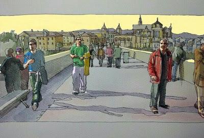 PAISAJE CON CAMPANAS.