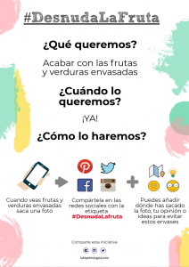 Movimiento #DesnudaLaFruta ¡No a los plásticos!