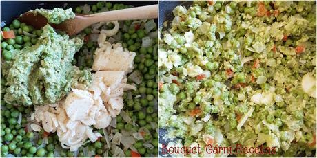 Noodles de zapallo con salsa de palta y palmitos Noodles de zapallo con salsa de palta y palmitos
