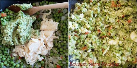 Noodles de zapallo con salsa de palta y palmitos