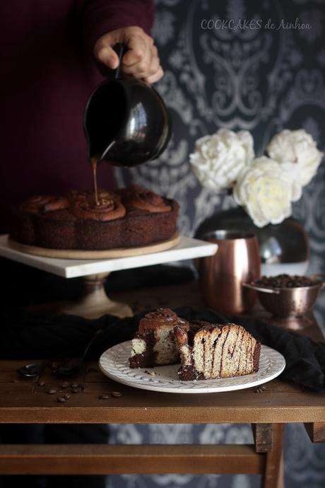 Bizcocho de Chocolate y Cinnamon Rolls. Cookcakes de Ainhoa