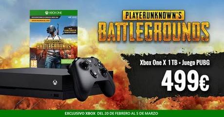 Xbox One X, Xbox One S y PUGB de oferta