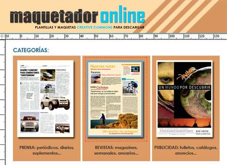 Maquetador Online Plantillas y Maquetas Gratis de Revistas, Prensa y Publicidad para Descargar