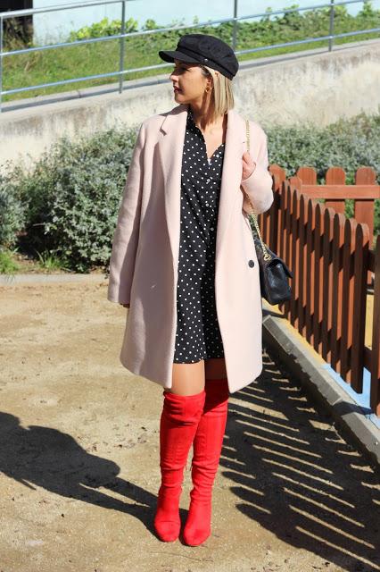 Polka dots & red