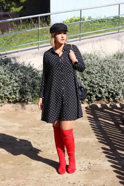 Polka dots & red