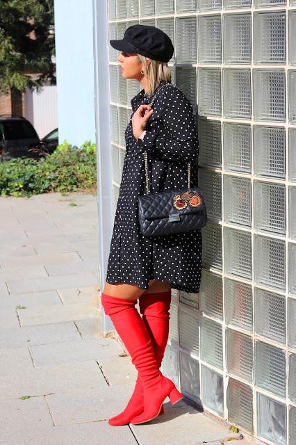 Polka dots & red