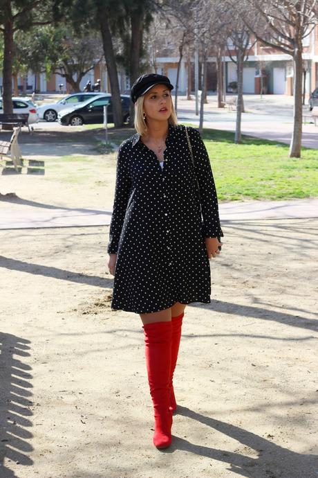 Polka dots & red