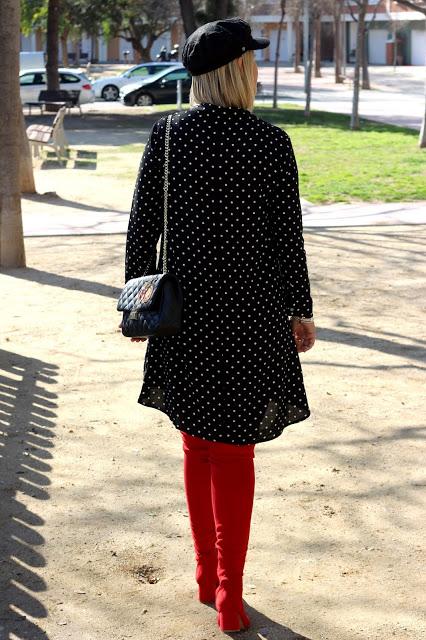 Polka dots & red